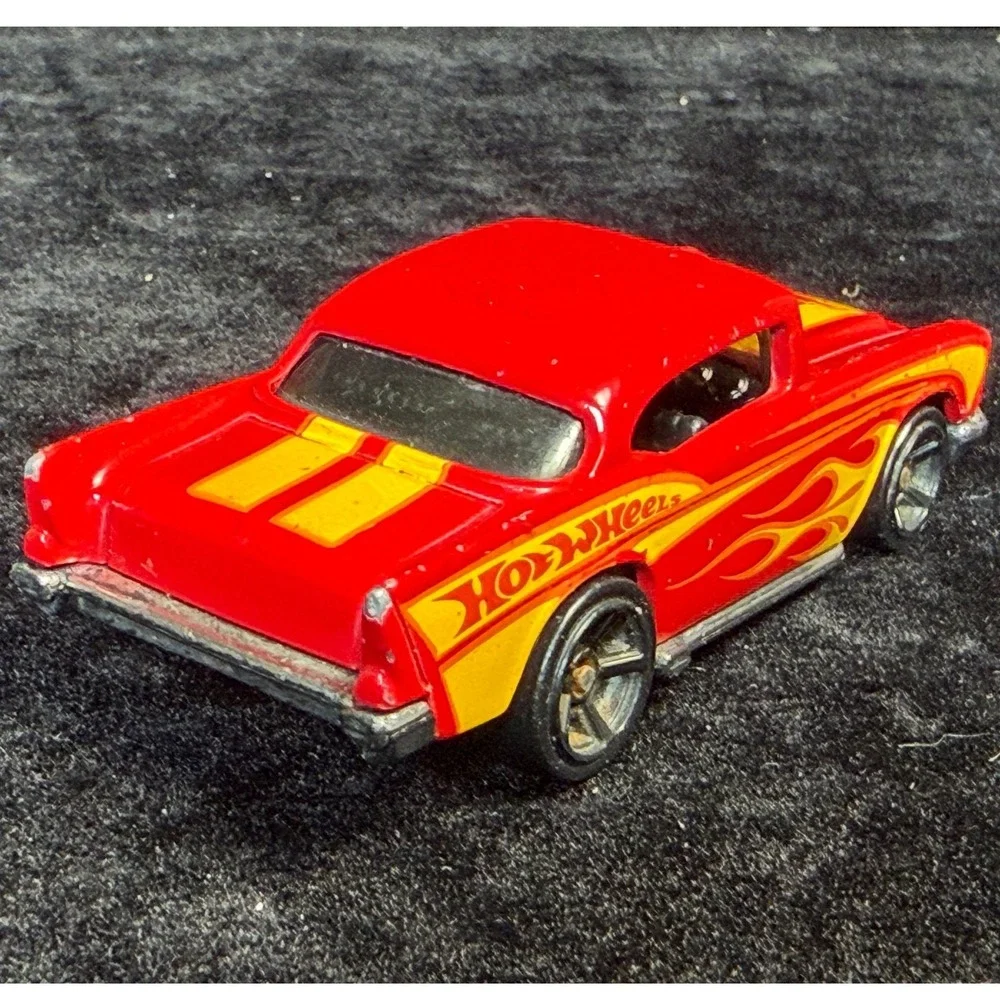 Hot Wheels-Chevy Nomad, 57 Chevy Bel Air Red Flame & Pinstripe, Diecast Lot of 3